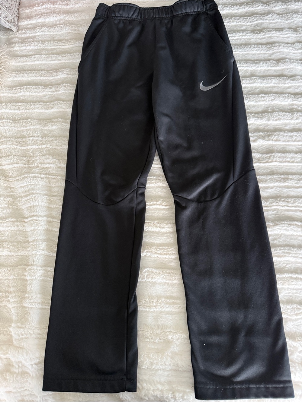 Nike Black Kids' Jogger Pants with Reflective Swoosh